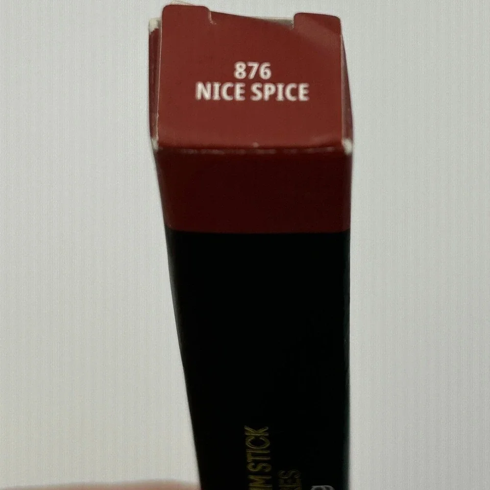 MAC Powder Kiss Velvet Blur Slim Stick 876 Nice Spice 0.07oz New Matte Lipstick